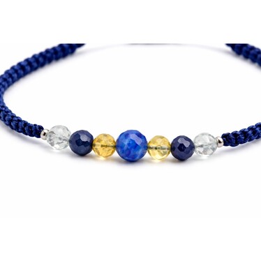 Bransoletka Byk – Kyanit, Cytryn, Szafir, Kryształ Górski Zoom Bransoletka Byk – Kyanit, Cytryn, Szafir, Kryształ Górski